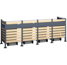 Mülltonnenbox WESTMANN Planum 4 320 x 80 x 120 cm holz-anthrazit-thumb-1 Mülltonnenbox WESTMANN Planum 4 320 x 80 x 120 cm holz-anthrazit-thumb-1