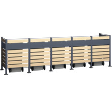 Mülltonnenbox WESTMANN Planum 5 400 x 80 x 120 cm holz-anthrazit-thumb-1 Mülltonnenbox WESTMANN Planum 5 400 x 80 x 120 cm holz-anthrazit-thumb-1