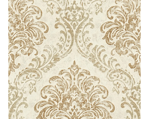 Vliestapete Metropolitan Stories 3 Ornament weiß beige Tapete mit floralem Muster