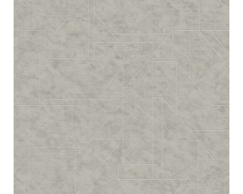 Vliestapete Metropolitan Stories 3 geometrisch grau beige Geometrisches Muster für Wandgestaltung
