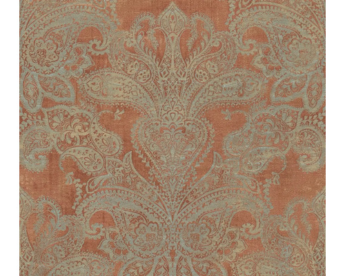 Vliestapete Metropolitan Stories 3 Ornament rot gold Tapete mit Paisley Muster