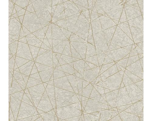Vliestapete Metropolitan Stories 3 Effektoptik grau beige Tapete mit linearem Muster