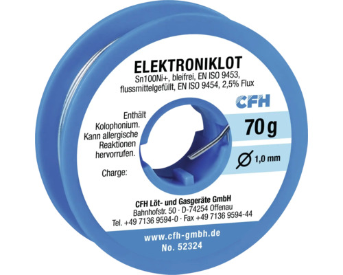 Elektroniklot CFH EL 324 bleifrei 70g
