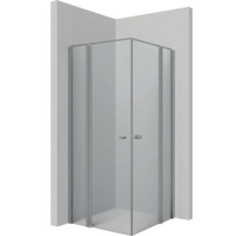 Drehtür für Eckeinstieg Lido 400 1000x2000 mm Festteil Anschlag rechts Echtglas Klar hell chromoptik mit schmutzabweisender Glasbeschichtung DDE8100B/K1/29-thumb-3 Drehtür für Eckeinstieg Lido 400 1000x2000 mm Festteil Anschlag rechts Echtglas Klar hell chromoptik mit schmutzabweisender Glasbeschichtung DDE8100B/K1/29-thumb-3