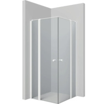 Drehtür für Eckeinstieg Lido 400 1000x2000 mm Festteil Anschlag rechts Echtglas Klar hell weiß mit schmutzabweisender Glasbeschichtung DDE8100B/K1/51-thumb-0 Drehtür für Eckeinstieg Lido 400 1000x2000 mm Festteil Anschlag rechts Echtglas Klar hell weiß mit schmutzabweisender Glasbeschichtung DDE8100B/K1/51-thumb-0