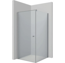 Drehtür für Seitenwand Lido 400 1000x2000 mm Echtglas Klar hell silber DDS8100/H1/20L-thumb-0 Drehtür für Seitenwand Lido 400 1000x2000 mm Echtglas Klar hell silber DDS8100/H1/20L-thumb-0