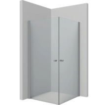 Drehtür für Eckeinstieg Lido 400 1000x2000 mm Anschlag links Echtglas Klar hell silber DDTE810A/H1/20-thumb-0 Drehtür für Eckeinstieg Lido 400 1000x2000 mm Anschlag links Echtglas Klar hell silber DDTE810A/H1/20-thumb-0