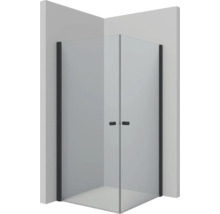 Drehtür für Eckeinstieg Lido 400 1000x2000 mm Anschlag links Echtglas Klar hell schwarz DDTE810A/H1/85-thumb-0 Drehtür für Eckeinstieg Lido 400 1000x2000 mm Anschlag links Echtglas Klar hell schwarz DDTE810A/H1/85-thumb-0