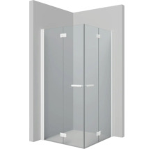 Drehfalttür für Eckeinstieg Lido 400 1000x2000 mm Anschlag links Echtglas Klar hell weiß TOEF10A/H1/51-thumb-0 Drehfalttür für Eckeinstieg Lido 400 1000x2000 mm Anschlag links Echtglas Klar hell weiß TOEF10A/H1/51-thumb-0