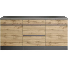 Küchenunterschrank mit Holzfront und Schubladen