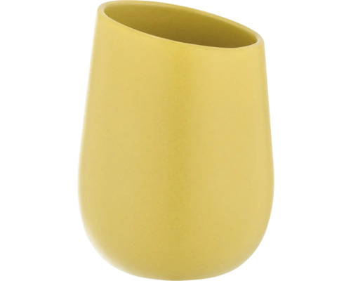 Gelber Blumentopf aus Keramik