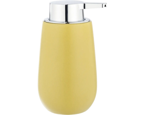 Seifenspender aus Keramik mit verchromtem Pumpkopf