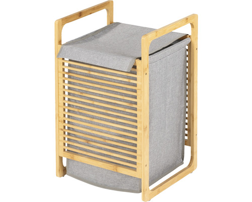 Wäschebox Wenko Bahari Bambus grau Wäschebox Wenko Bahari Bambus grau