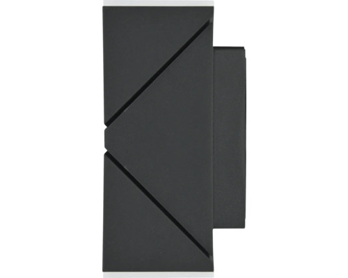 Schwarze Wandleuchte mit geometrischem Design