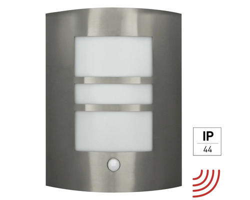 Wandleuchte e2 Polis E27 15 W 1-flammig IP 44 mit Bewegungssensor, aluminium ( 2528000122396 )