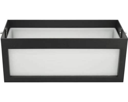 Schwarze LED-Wandleuchte mit rechteckigem Design