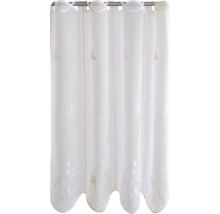 Gardine mit Pflanzenmuster und Schlaufenaufhängung