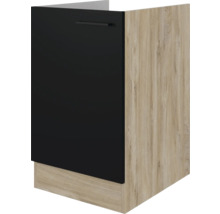 Spülenunterschrank Flex Well Capri schwarz matt/Wildeiche 50x82x57 cm-thumb-0 Spülenunterschrank Flex Well Capri schwarz matt/Wildeiche 50x82x57 cm-thumb-0