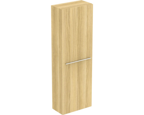 Midischrank Ideal Standard i.life S 40x120x21 cm eiche natur matt ohne Griff Hochschrank aus Holz mit Griff für Badezimmer