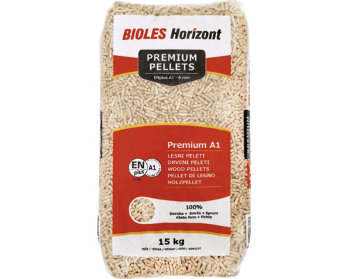 Premium Holzpellets A1 Bioles 15 kg