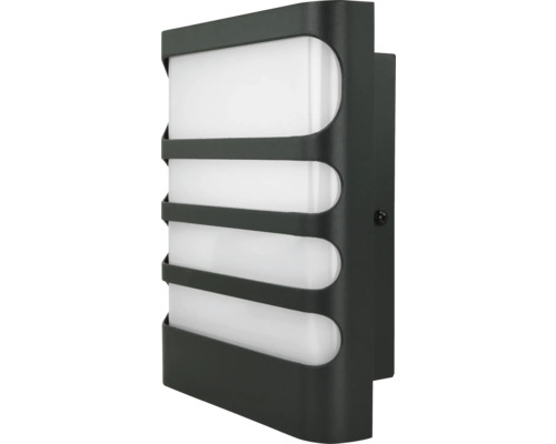 Schwarze Wandleuchte mit Gitter für den Außenbereich