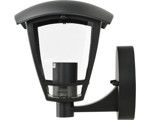 Schwarze Wandleuchte für den Außenbereich