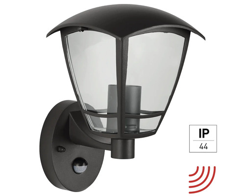 Wandleuchte e2 Navi mit Sensor E27 15 W 1-flammig IP 44 anthrazit ( 2528000181696 )