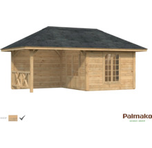 Gartenhaus Palmako Bianca 16,6 m² Set 8 inkl. seitl. Anbau 588 x 300 cm braun tauchgrundiert-thumb-0 Gartenhaus Palmako Bianca 16,6 m² Set 8 inkl. seitl. Anbau 588 x 300 cm braun tauchgrundiert-thumb-0
