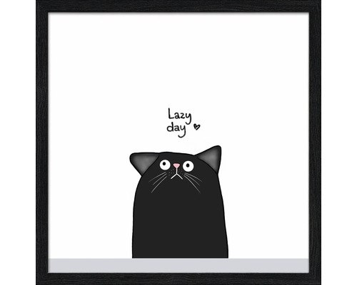 Gerahmtes Bild Lazy Day 33x33 cm