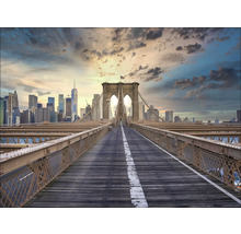 Brooklyn Bridge mit Skyline im Hintergrund