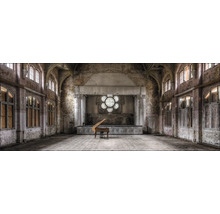 Glasbild Lost Working Hall II 125x50 cm