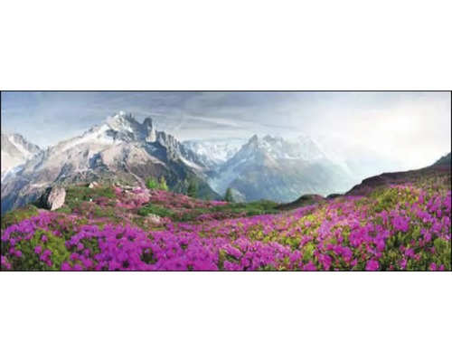 Glasbild Mountain Landscape II 80x30 cm-0
