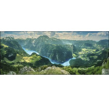 Glasbild Mountain Landscape I 80x30 cm-thumb-0 Glasbild Mountain Landscape I 80x30 cm-thumb-0