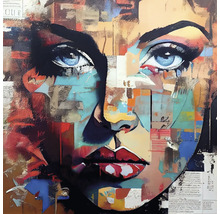 Glasbild Colorful Woman Portrait III 30x30 cm-thumb-0 Glasbild Colorful Woman Portrait III 30x30 cm-thumb-0