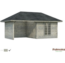 Gartenhaus Palmako Bianca 16,6 m² Set 9 inkl. seitl. Anbau 588 x 300 cm grau tauchgrundiert-thumb-0 Gartenhaus Palmako Bianca 16,6 m² Set 9 inkl. seitl. Anbau 588 x 300 cm grau tauchgrundiert-thumb-0