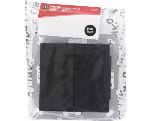 Schaltereinsatz in Mattschwarz Verpackung