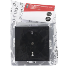 Steckdose Q-Link F-Line 1-fach - Schuko unterputz schwarz-thumb-1