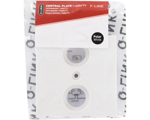 Q-Link Zentralplatte Radio/TV F-Line