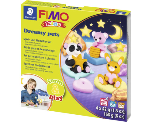 FIMO Kids Set Form & Play Dreamy Pets Fimo Kids Dreamy Pets Spiel- und Modellierset