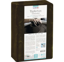 Block unschamottierter Töpferton