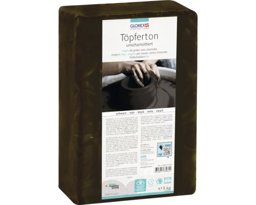 Block unschamottierter Töpferton