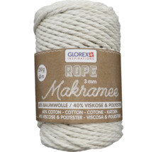 Knäuel Makramee Garn, 3 mm dick, aus 60 Prozent Baumwolle und 40 Prozent Viskose und Polyester