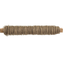 Drahtrolle auf Holzstab für Gartenarbeiten