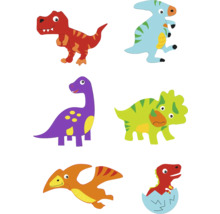 Illustration verschiedener Dinosaurierarten