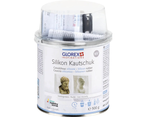 Silikon Kautschuk Formbaumasse niedrigviskos hochelastisch 500 g Glorex Silikonkautschuk in einer Dose