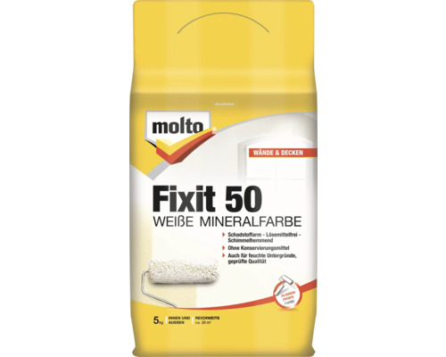 Molto Fixit 50 weisse Mineralfarbe 5 kg
