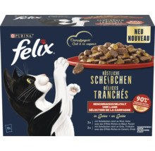 Katzenfutter nass Felix Scheibenfleisch 10x80 g-thumb-0