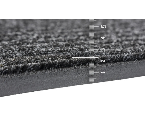 Detailansicht einer Schmutzfangmatte mit Messskala zur Bestimmung der Dicke