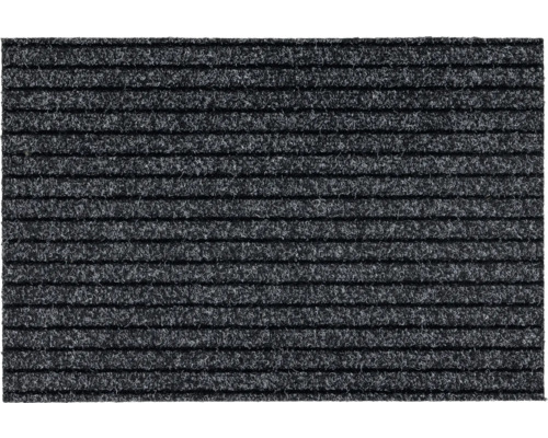 Ripsmatte nach Maß Line Tandem anthrazit 048 120 cm breit (Meterware) Fußmatte mit Rippenstruktur