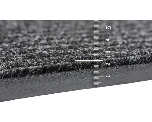 Detailaufnahme einer Schmutzfangmatte mit Messskala zur Messung der Dicke